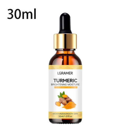 révèle l'éclat naturel de ta peau avec notre sérum au curcuma, formulé pour hydrater,lisser et unifier le teint
